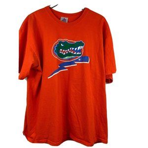 Florida Gators Power Company Orange Lightning Bolt Graphic T Tee Shirt Adult XL